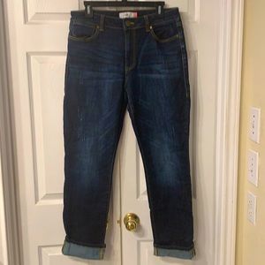 CAbi high straight jeans